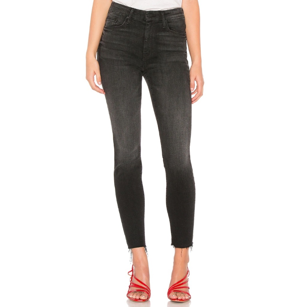 MOTHER Looker Ankle Fray In Night Hawk size 25